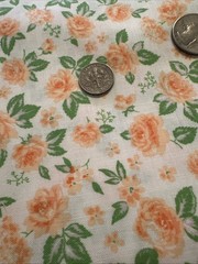 Moda 4 Yards Roses Orange Fizz Cream