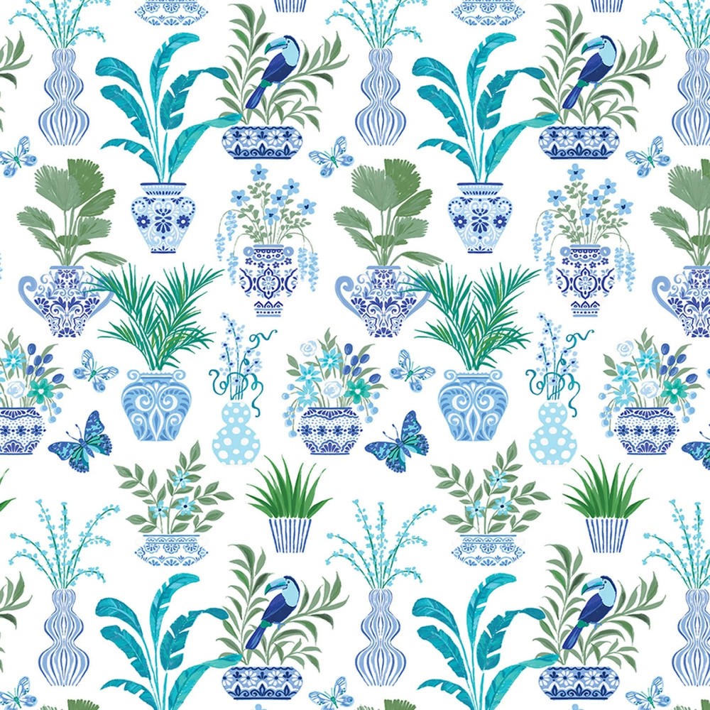 BENARTEX – Capri by Kanvas Studio – Veranda – White ,1/4 yard