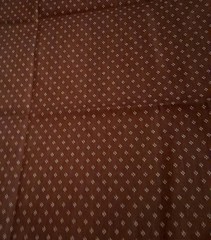 Marcus Brothers Textiles Brown Background White Floral Cotton Fabric 44″ X 36″