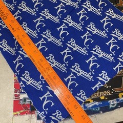 Baseball MLB Fabric (25+) Pc 12×12” (15) pc 33”x12” quilt curtains blanket