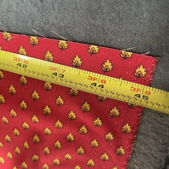 Moda Fabric Red Foulard Yellow Leaf/Fire Flames “Lorraine” American Jane 75×45”