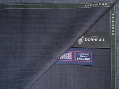DORMEUIL 100% SUPER 130’s MERINO WOOL WORSTED SUITING FABRIC AQUAPLAN – 3.35 m