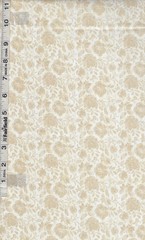 Tonal Floral Cream & Tan by Susan Winget by White Owl Textiles bty