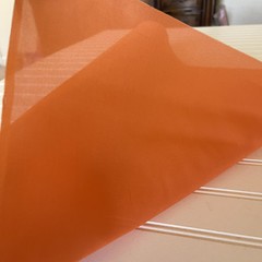 SILK ORANGE , FABRIC 10 Yards x 22 Inches Wide or 360 Inches x 22 Wide