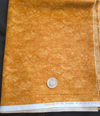 7/8 Yds Changing of the Seasons Brown Fabric Leaves Artistic Expressions