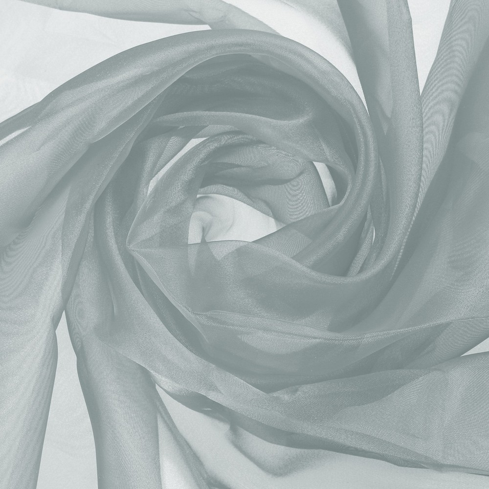 2 Yards x 59″ Iridescent Sheer Organza Fabric, Grey