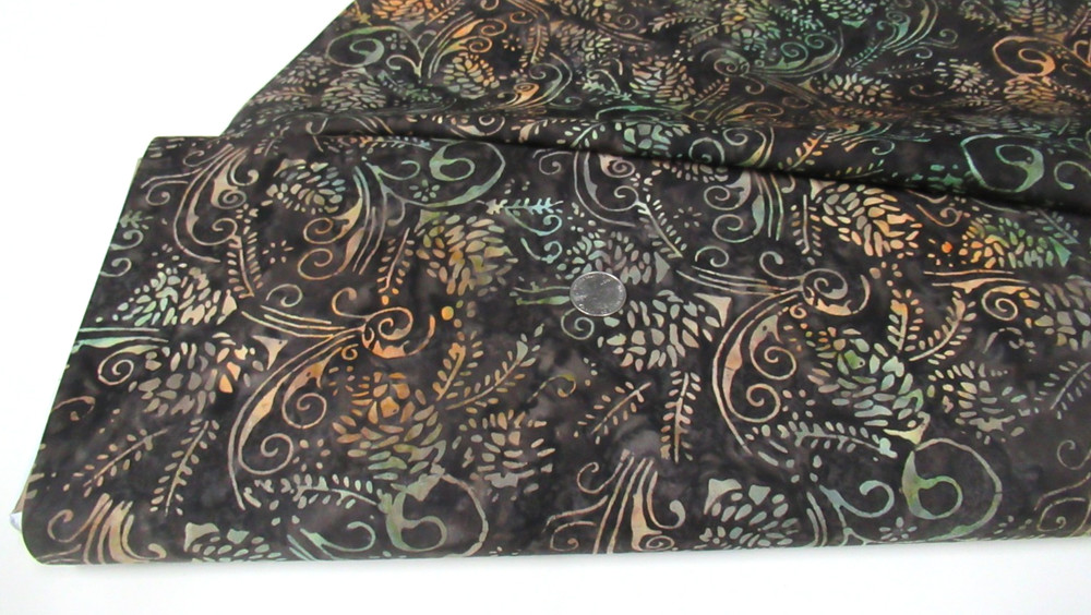 Timeless Treasures quilt-craft fabric DECO PINECONE 15 yds (b-5043) Tonga Batik