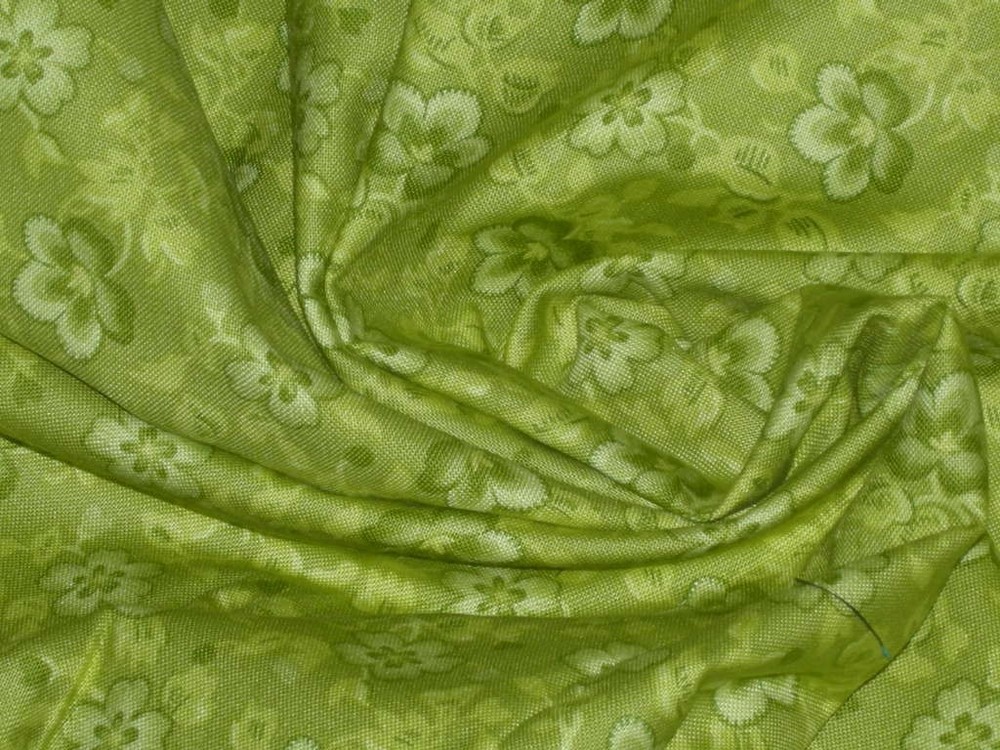 olive green cotton fabric floral leaves stonehill material 2 yards 20 x 44 wide