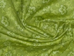 olive green cotton fabric floral leaves material tutti fruiti 1 yard 13 inches