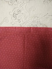 REMNANT Vintage Cotton Fabric Rose Pink Calico Tiny Pink Rosebuds Floral 16×24″