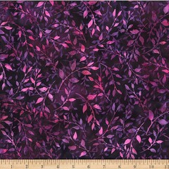 HOFFMAN – Amethyst – Bali Batik – Leafy – Marsala – K95318- 1/4yd