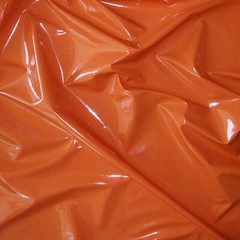 SHINY PU VINYL PLEATHER GOTH FETISH DRESS FESTIVE DANCE STAGE COSTUME ORANGE 54″