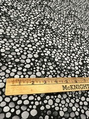 Extra wide backing quilt fabric 108” black & greys pebbles. 8 yards available