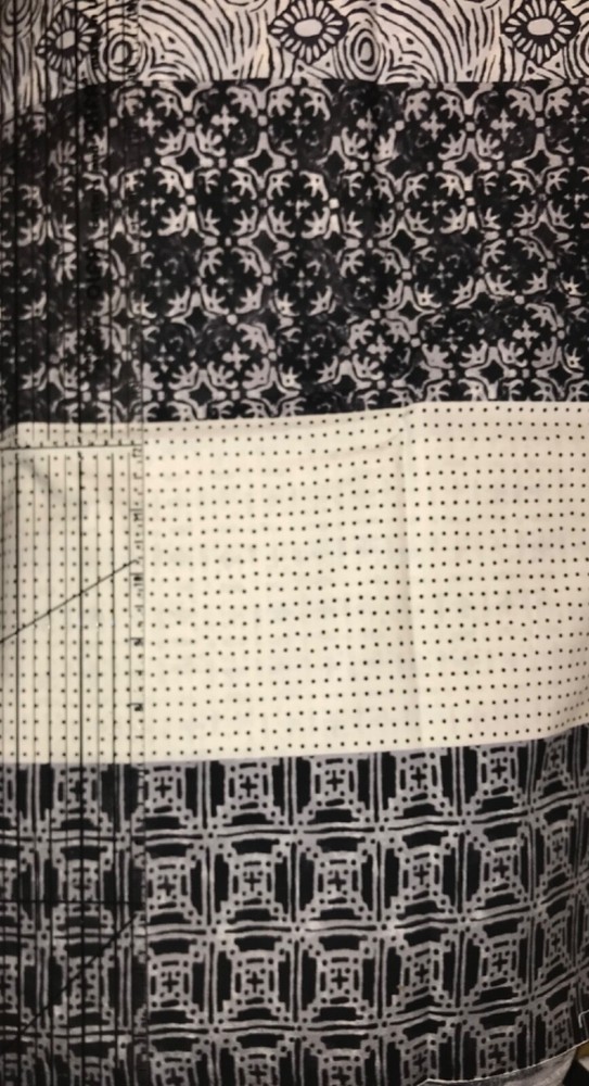 Legacy Studios Tanzania Black/White QUILT, Sew, Fabric – 1 5/8 yds