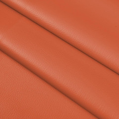Faux Leather 0.7Mm Upholstery Fabric by the Yard 55X36 Inch Orange | PU Waterpro