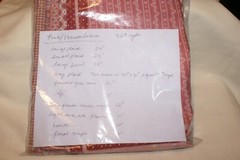 10 FABRIC PIECES MAUVE/PINK 4.69 YDS PLS. SEE LIST FIRST PIC