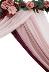 Cortinas arco boda 3 piezas 6m chiffon decoración recepción evento elegante
