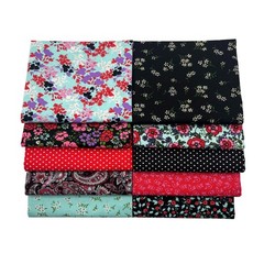 10 PCS Floral Cotton Fat Quarters Fabric 18×21 Inch Sewing Quilting