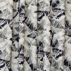 Abstract Triangles Printed Cotton Fabric By The Yard, Embroidery Fabric
