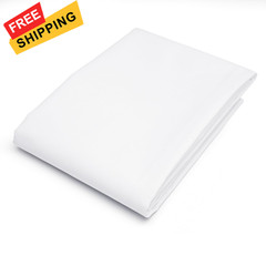 Pico Textiles 1 Yard White Poly Cotton Twill Fabric – 65% 1 Bolt,