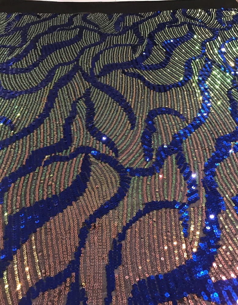 Pink Green Blue Black Multicolor 4way Stretch Sequins Fabric 50” Width 1 Yard