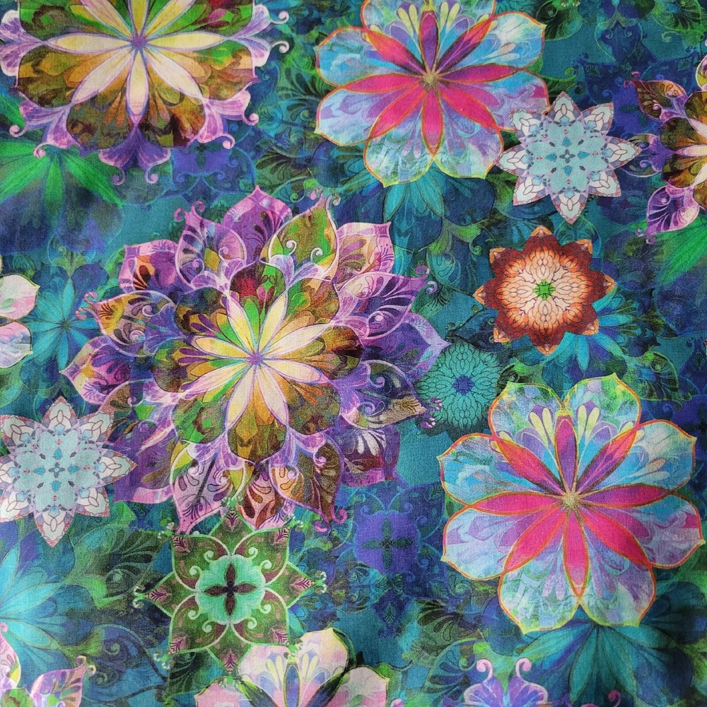 Gorg Digital Floral Cotton Sateen Lawn -Soft & Light! Venice by Kaufman Fabrics