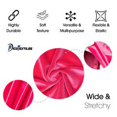 Fuchsia Stretch Velvet Fabric – 60″ Wide – Polyester Spandex – by the Yard