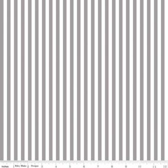 1/4 Yard 9”x42” Riley Blake 1/4” Stripe Gray Cotton Quilting Fabric