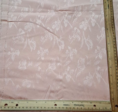 3 yd x 58″ w Cotton Blend Fabric Peach Embossed Floral Design NO STRETCH