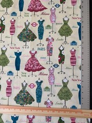 Dress Up by Robert Kaufman cotton fabric BTYard, Vintage