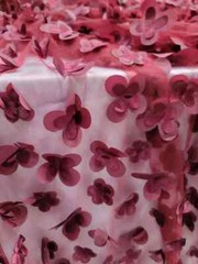 “Flower and Butterfly 3D Embroidered Lace Fabric – Sold by the Meter”