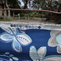 Richloom Outdoor Upholstery Fabric Coastal Blue Tropical Floral 46″ X 94″