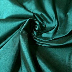 Hunter Green Teal Light Weight Crisp Faux Silk Taffeta Fabric 58″ By The Yard