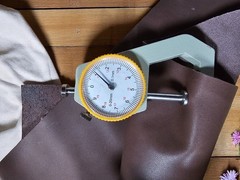 Nubuck cowhide and cowhide nappa 1.0-1.5 mm matte brown