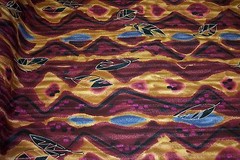 NEW, Mwanza Leaf Print Fabric is made, in Japan, of 100% cotton and 44″ wide.
