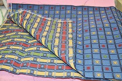 r- SEWING FABRIC MATCH SET READY TO SEW BRIGHT COLORS FOLK ANGEL THEME