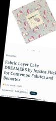 Benartex Contempo Dreamers Layer Cake 10” Squares Jessica Flick Unicorn Fabric