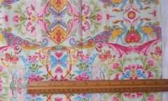 ½ yard Kaufman COTTON FABRIC Joie de Vivre Butterfly Peacock 44” x 19” quilt