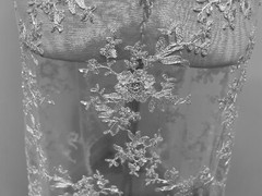 WHITE Beaded Sequins Embroidery Bridal Lace Fabric 50” Width Sold By The Yard