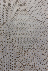 Donghia Dashed Linen Jacquard Uphol Fabric- Sashiko / Fuji 2.90 yds DG-10031.007