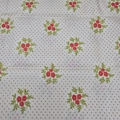 Fat Quarter Bundle Lot Of 5 Low Volume Floral 100% Cotton Flowers Botanical