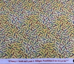 Polka Dot Fabric By N Smith & L Milligan For AvLyn Red Blue Orange Purple 1 Yard