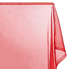 Sheer Cherry Red Voile Sewing Fabric 4 yds 60″ SECONDS