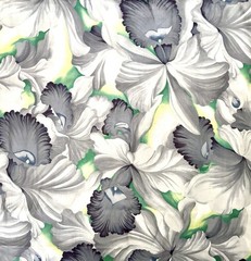 “Petals & Pastels” Debra Lunn & Michael Mrowka Cotton ONE YARD x 44” Fabric