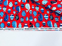 Fish Fabric by Marcus Fabrics, Sold by the 1/2 Yard, Continuous Cut Fabric