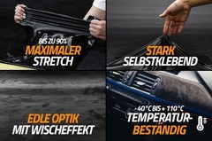 Stretchable Microfiber Suede Wrap – Automotive Interior Kit