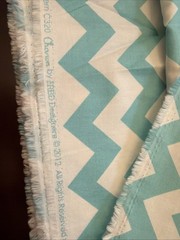 2 1/2 yds Chevron ZigZag Fabric Riley Blake Designs C320 RBD 2012 Aqua Cotton
