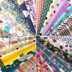 Misscrafts 50pcs 10×10 Inches Cotton Quilting Fabric Craft Supplies Top Fat Q…