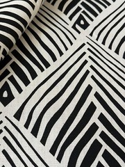 Serena Dugan Studio Bahia in Black Linen Fabric 3 1/2 Yards