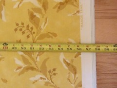 Robert Allen Fabric MANOR TRAIL Cotton Gold Yellow Drapery Upholstery 10 + Yds